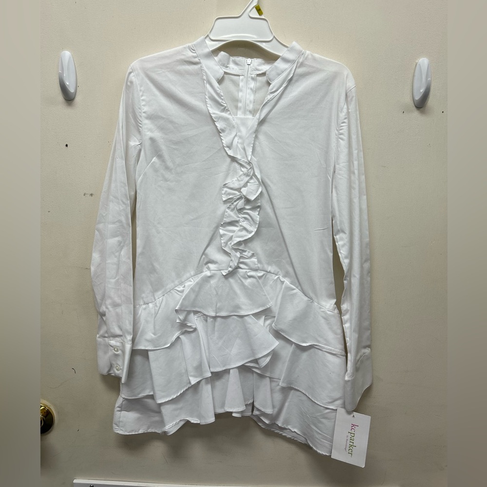 Long Sleeve Girl’s Ruffle Blouse